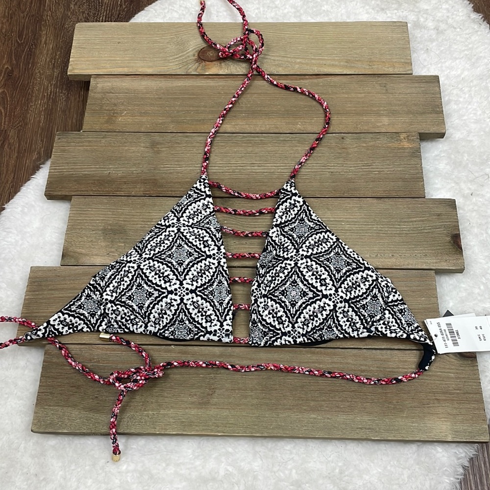 Abercrombie &‎ Fitch NWT Patterned Strappy Bikini Top